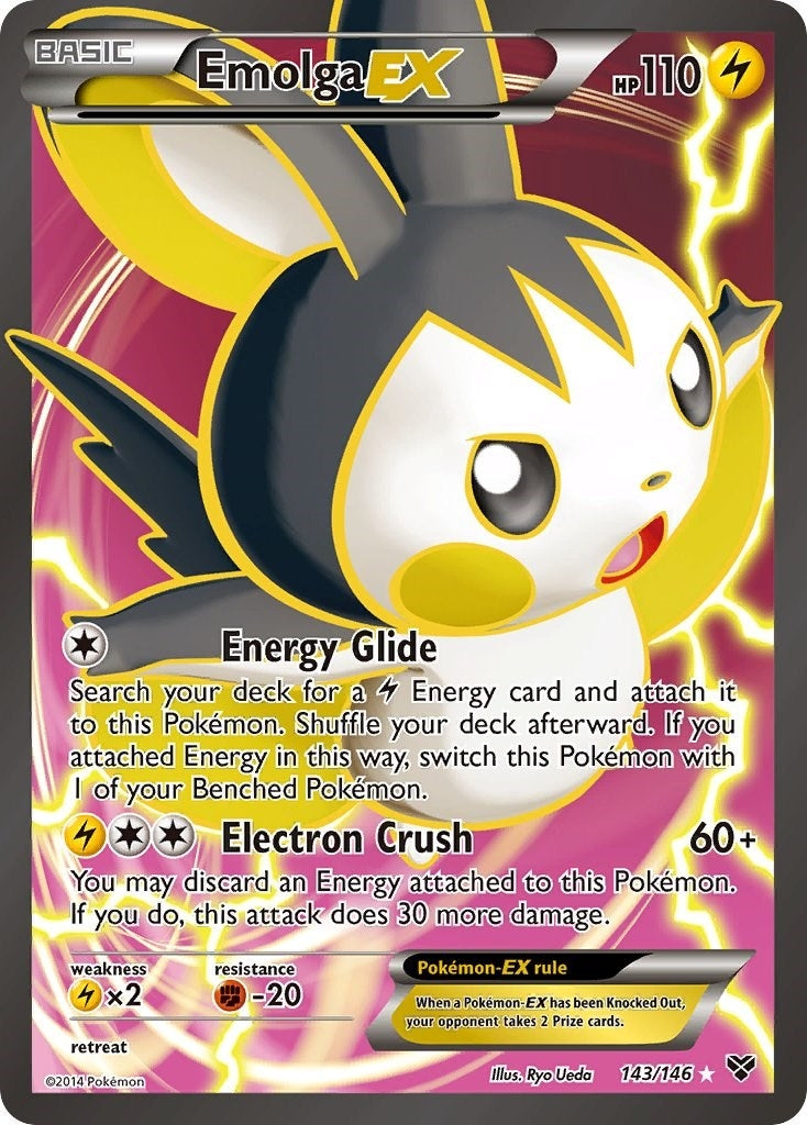 Emolga EX 143 Full Art (143/146) [XY]