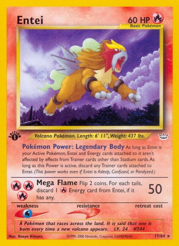 Entei (17) (17/64) (Neo Revelation)