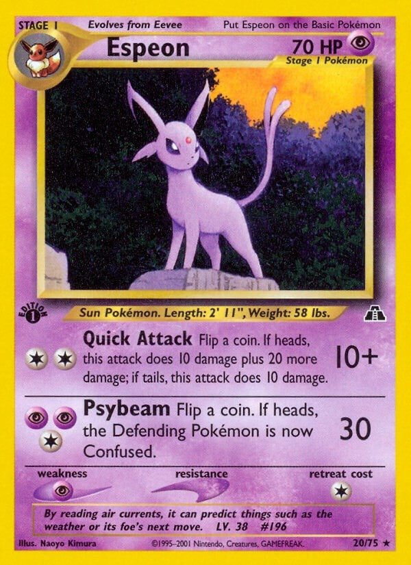 Espeon 20 (20/75) [N2]