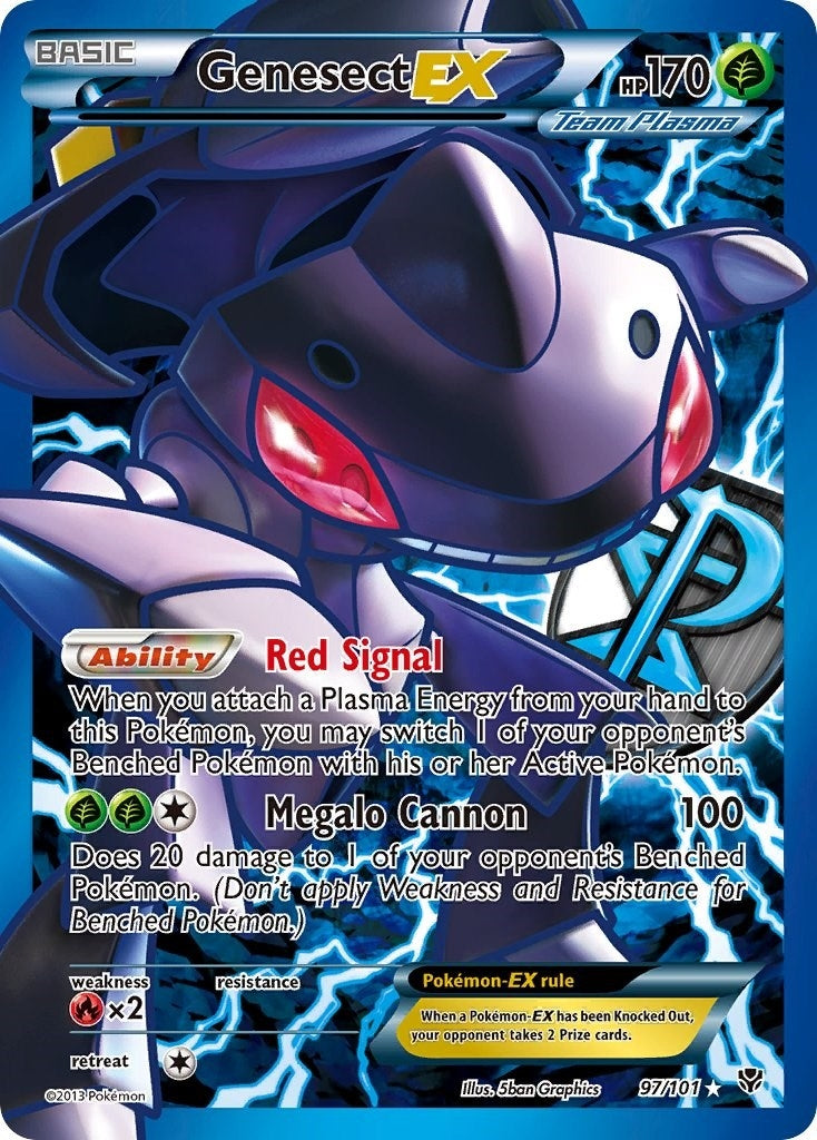 Genesect EX Team Plasma 97 Full Art (97/101) [PLB]
