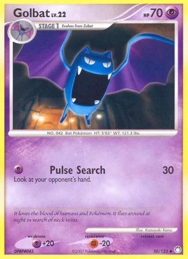 Golbat (50/123) (Mysterious Treasures)