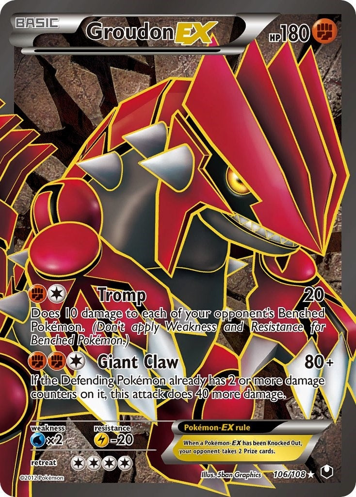 Groudon EX 106 Full Art (106/108) [DEX]