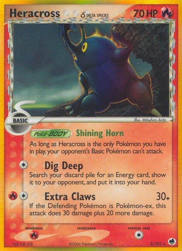 Heracross (Delta Species) (3/101) (Dragon Frontiers)