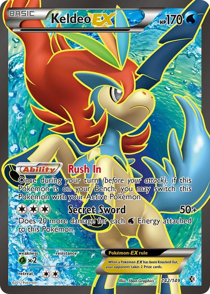 Keldeo EX 142 Full Art (142/149) [BCR]
