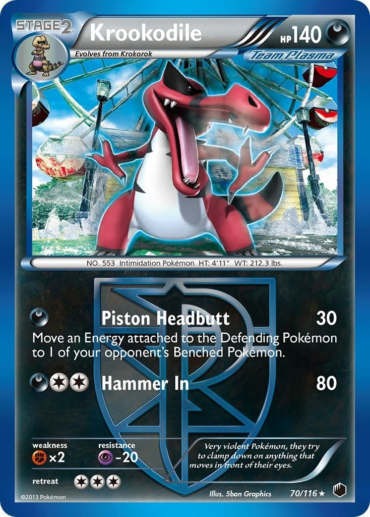 Krookodile Team Plasma (70/116) [PLF]