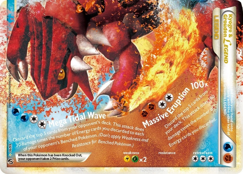 Kyogre and Groudon Legend Bottom (88/90) [UD]