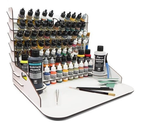 Paint Display and Work Station with Verticle Storage 40 x 30 cm