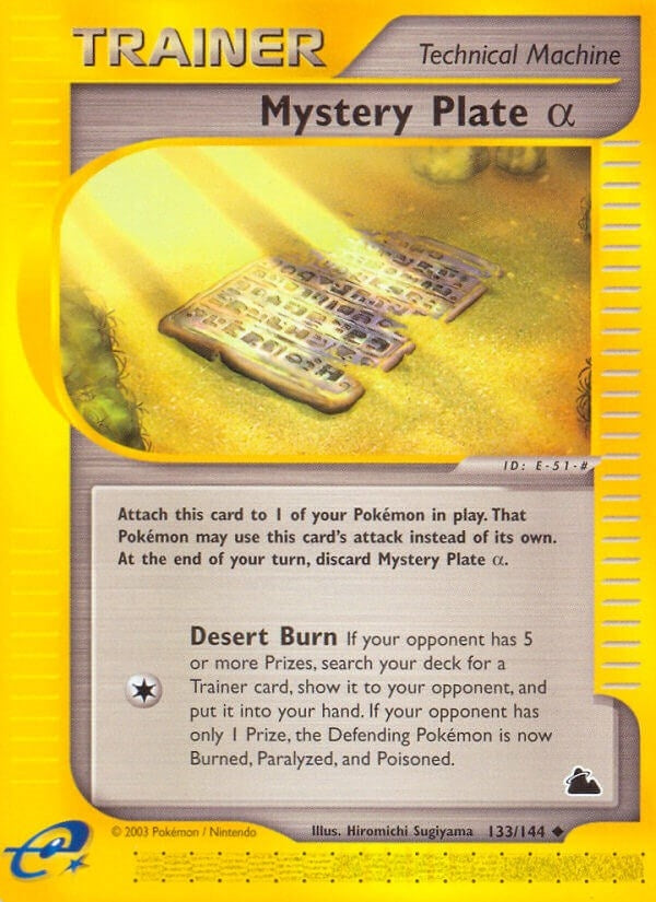 Mystery Plate Alpha (133/144) [SK]