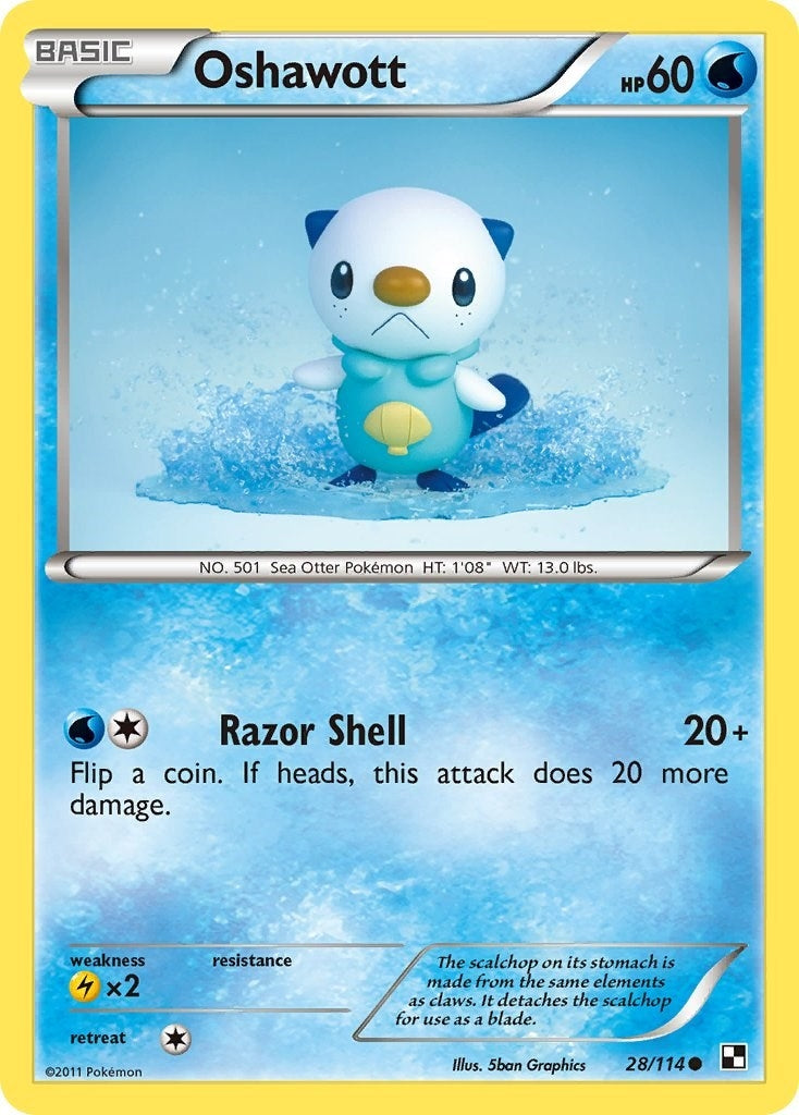 Oshawott 28 (28/114) [BLW]