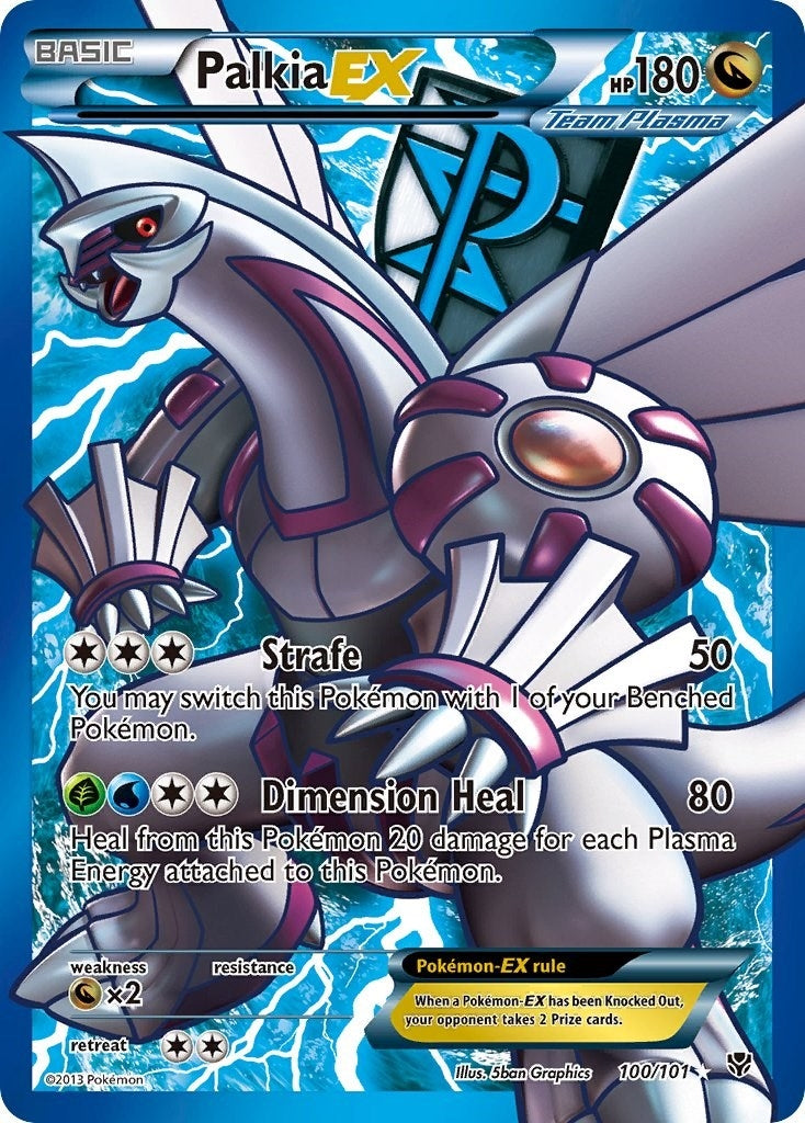Palkia EX Team Plasma 100 Full Art (100/101) [PLB]