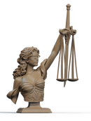 Justice Resin Bust - view 2