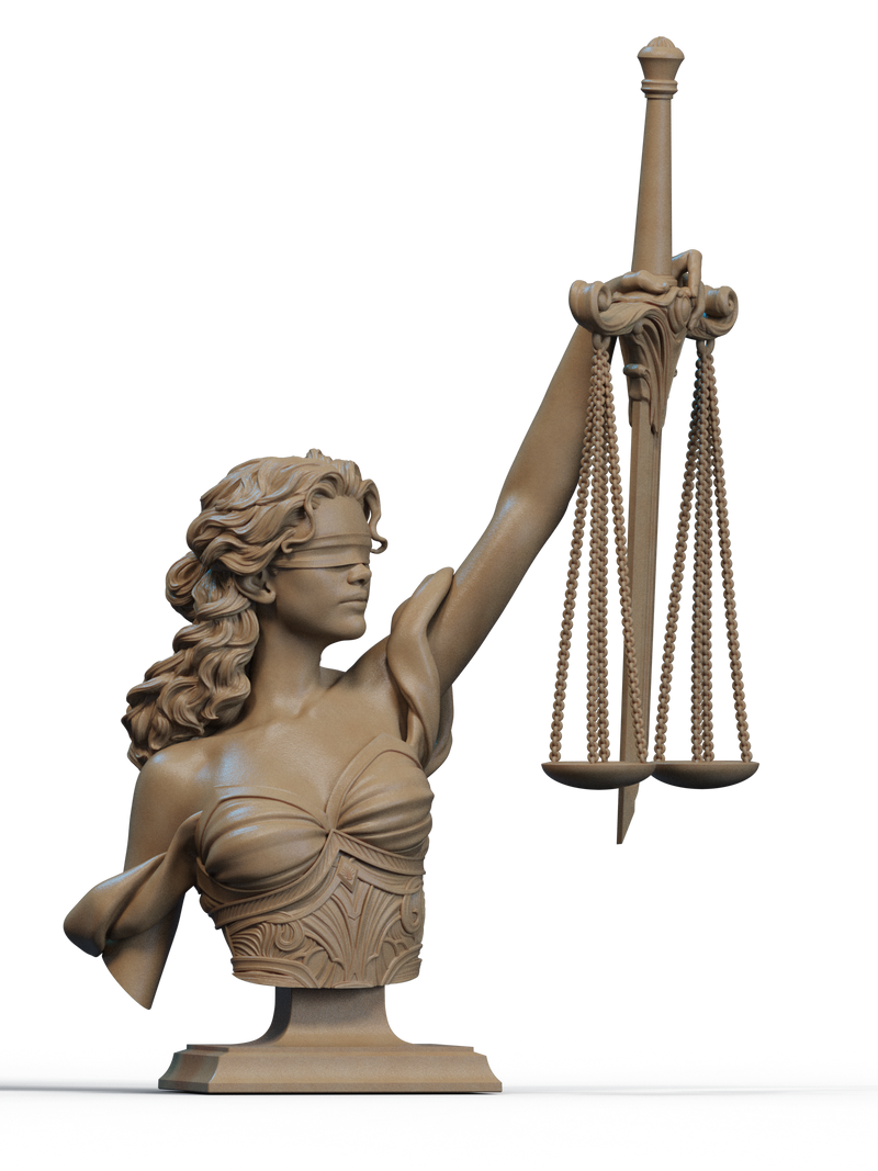 Justice Resin Bust - view 2