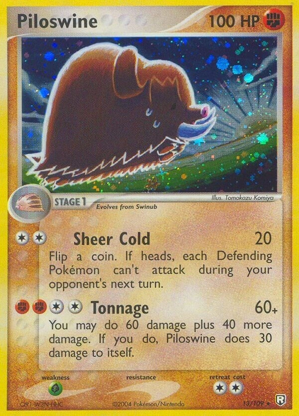 Piloswine (13/109) [RR]
