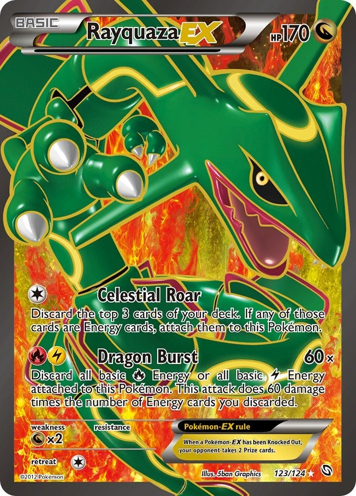 Rayquaza EX 123 Full Art (123/124) [DRX]
