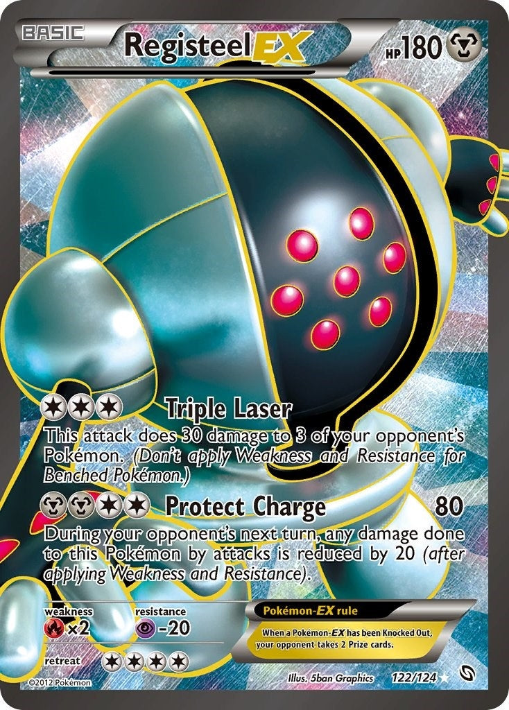Registeel EX 122 Full Art (122/124) [DRX]