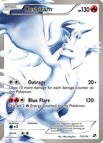 Reshiram 113 Full Art (113/114) [BLW]