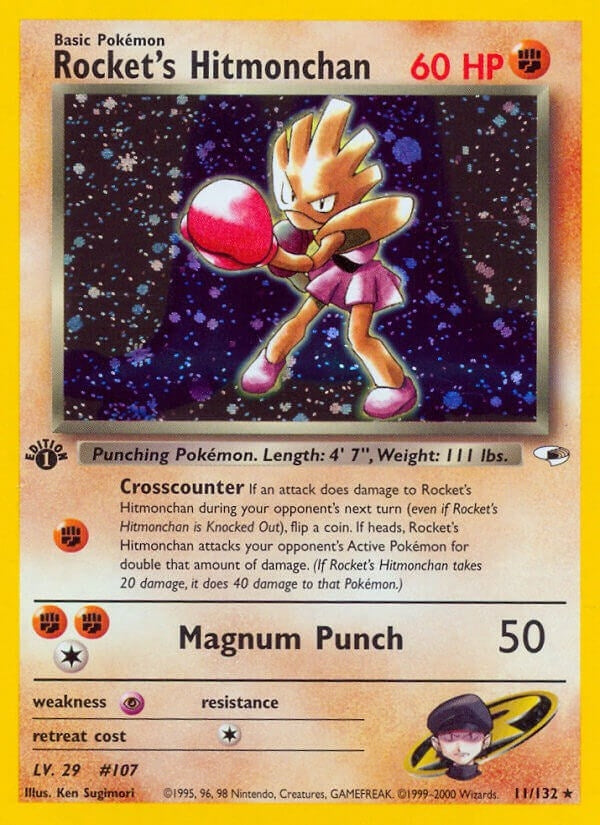 Rocket's Hitmonchan (011/132) (Gym Heroes)