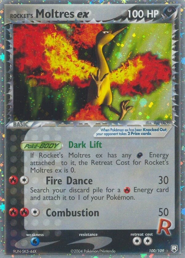 Rockets Moltres ex (100/109) [RR]
