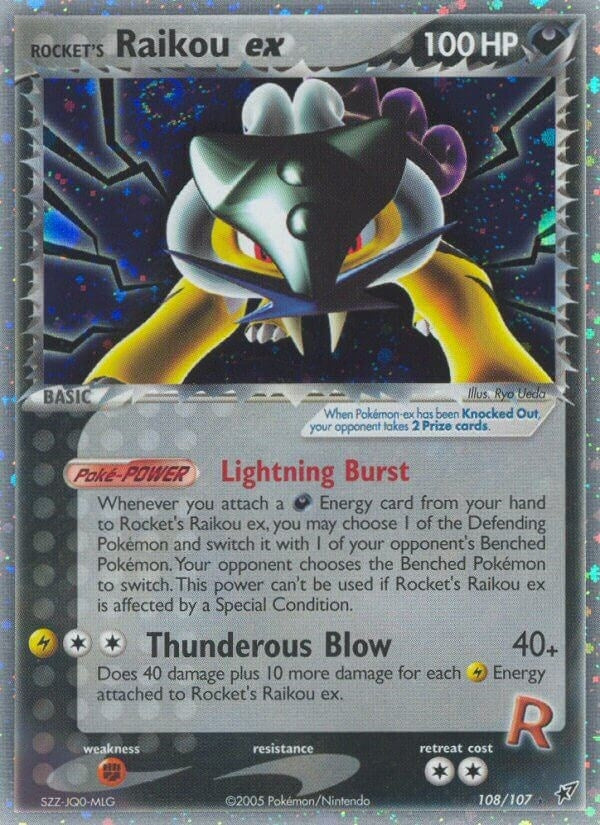 Rockets Raikou ex (108/107) [DX]