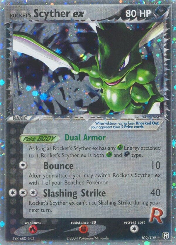 Rockets Scyther ex (102/109) [RR]