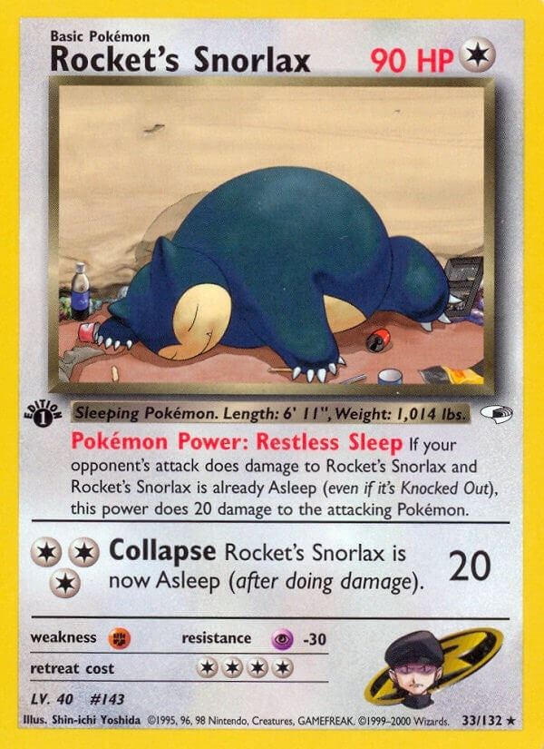 Rocket's Snorlax (033/132) (Gym Heroes)