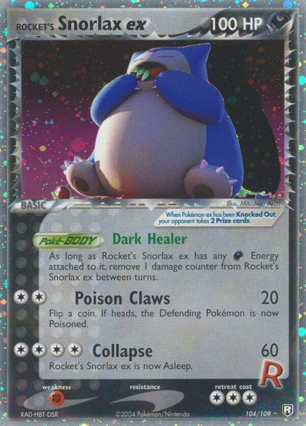 Rockets Snorlax ex (104/109) [RR]
