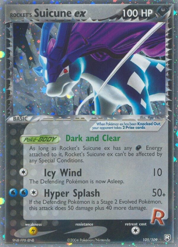 Rockets Suicune ex (105/109) [RR]