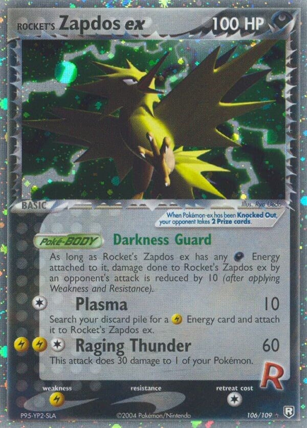 Rockets Zapdos ex (106/109) [RR]