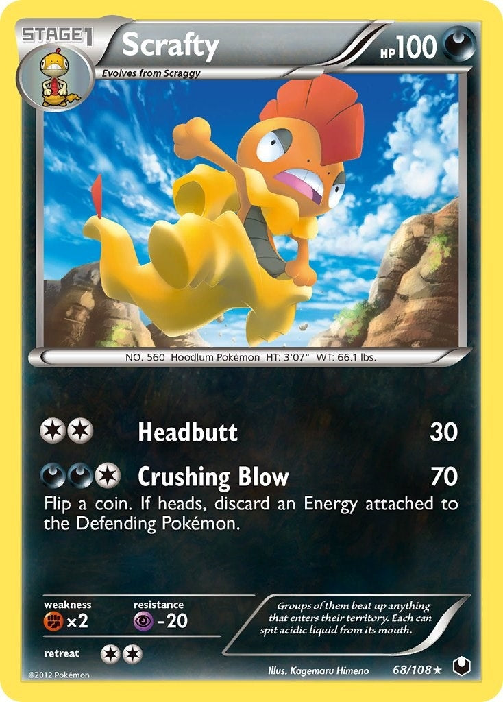 Scrafty (68/108) [DEX]