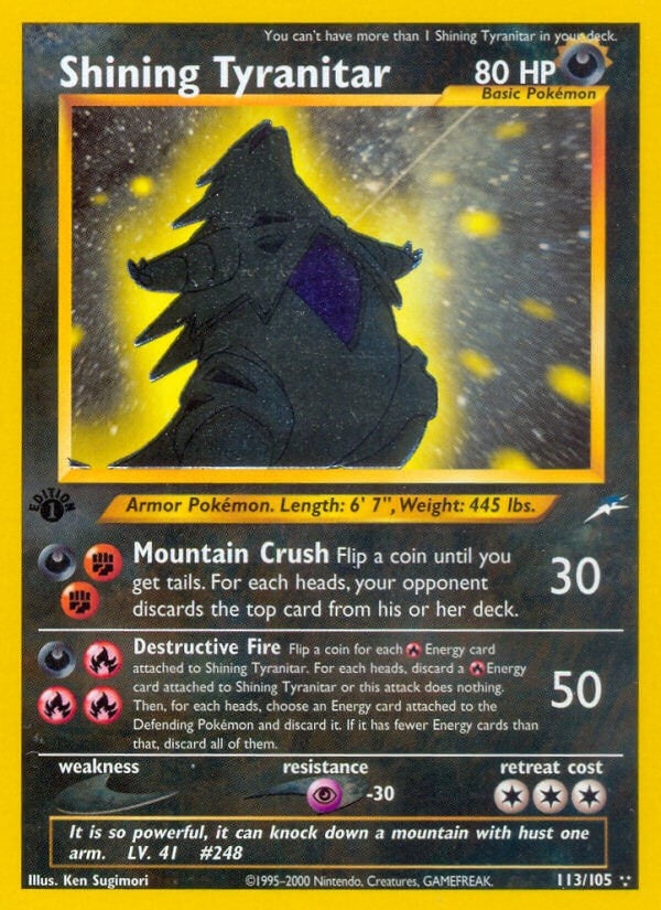 Shining Tyranitar (113/105) [N4]