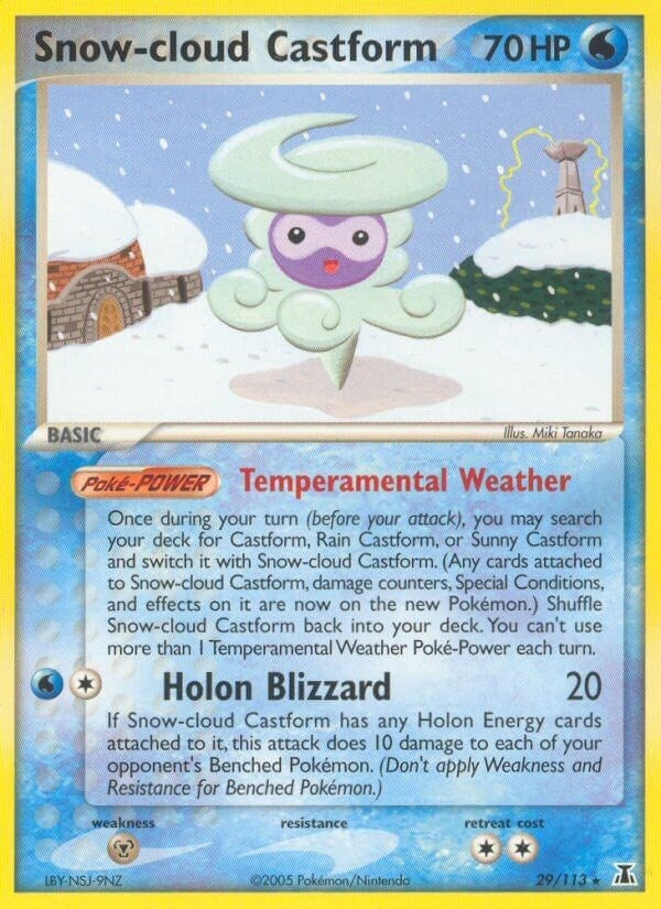 Snow cloud Castform (29/113) [DS]