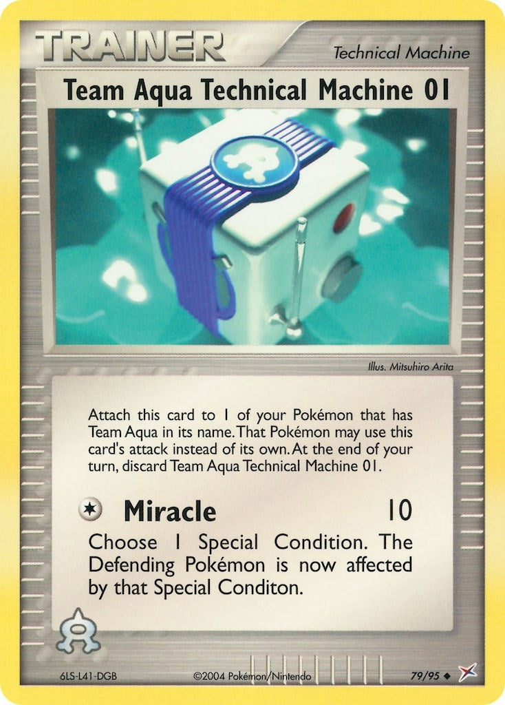 Team Aqua Technical Machine 01 (79/95) [MA]