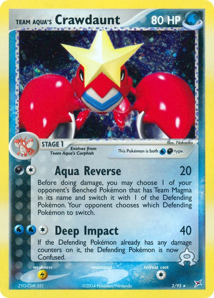Team Aquas Crawdaunt 2 95 (2/95) [MA]
