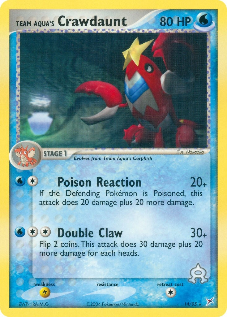 Team Aquas Crawdaunt 14 95 (14/95) [MA]