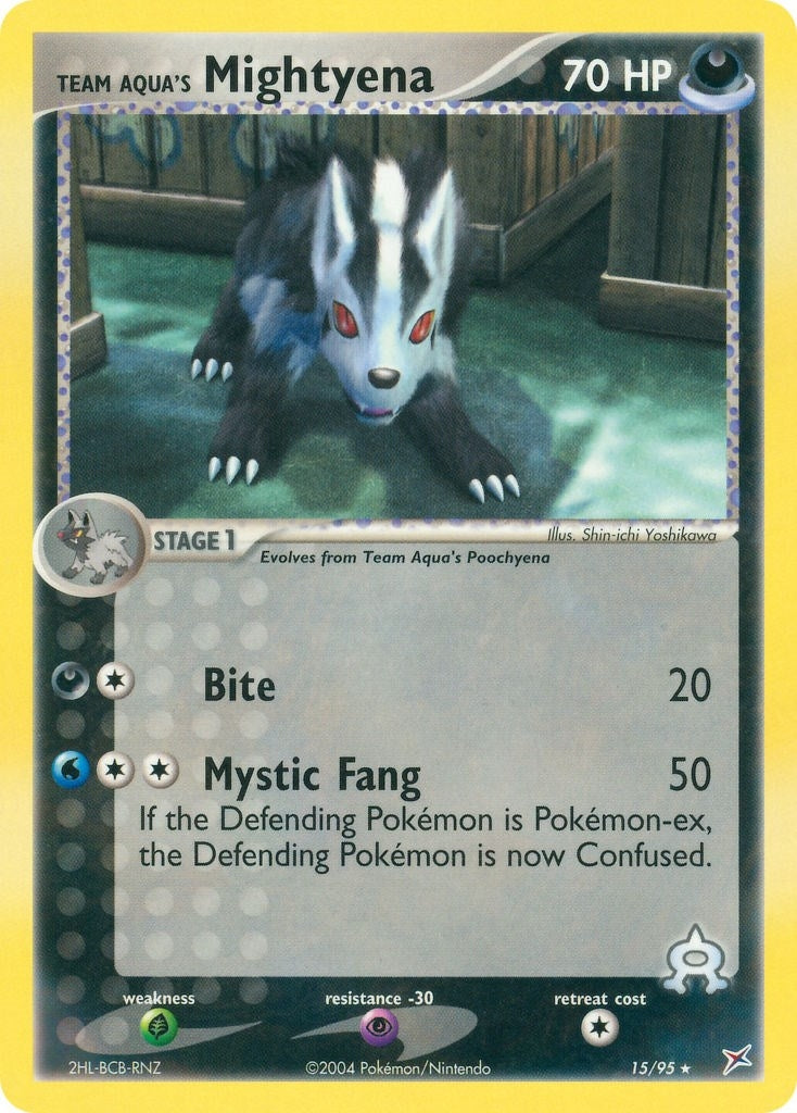 Team Aquas Mightyena 15 95 (15/95) [MA]