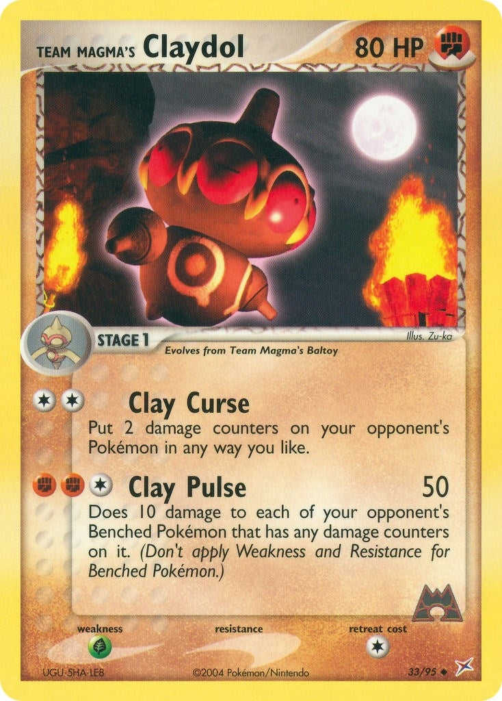 Team Magmas Claydol 33 95 (33/95) [MA]