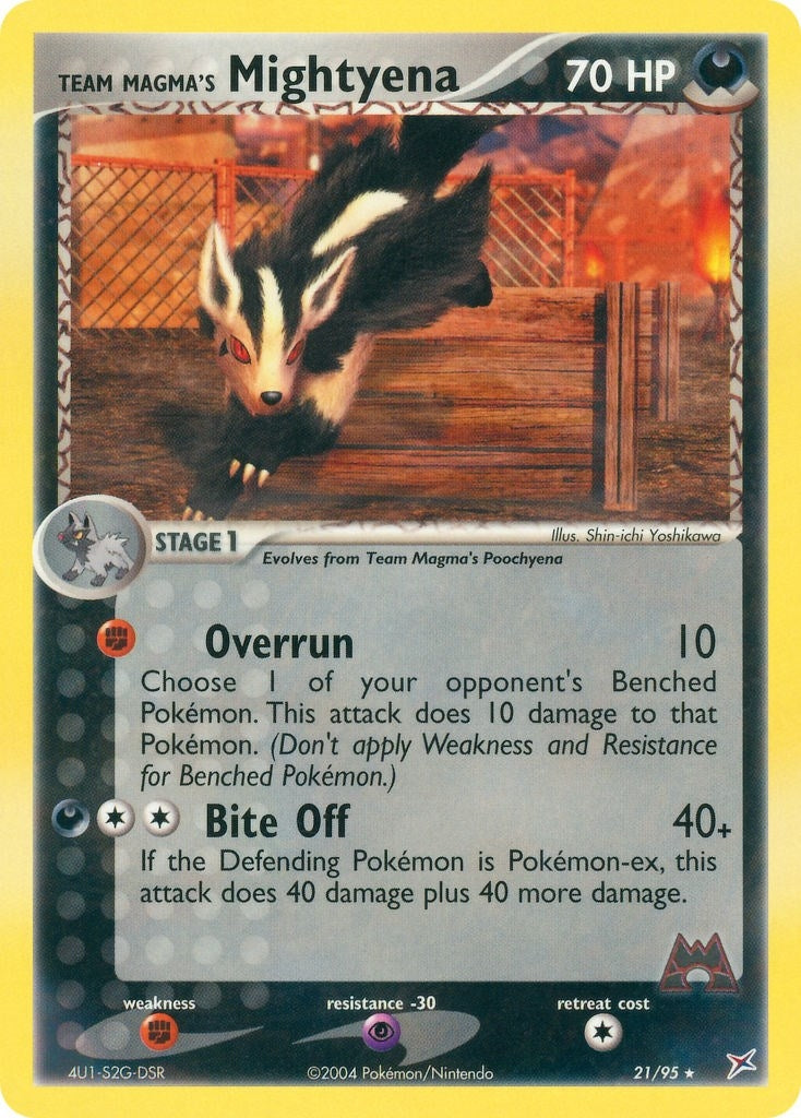 Team Magmas Mightyena 21 95 (21/95) [MA]
