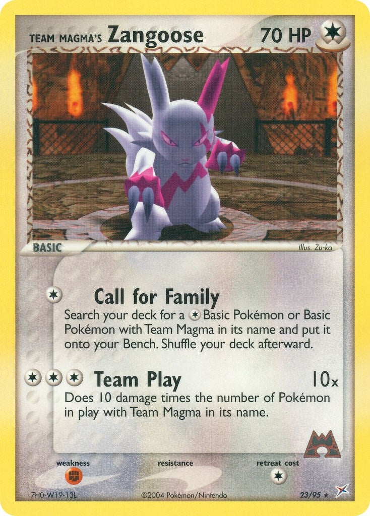 Team Magmas Zangoose (23/95) [MA]