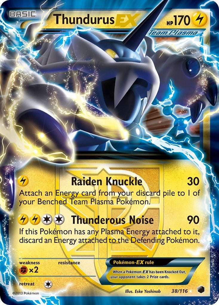 Thundurus EX Team Plasma (38/116) [PLF]