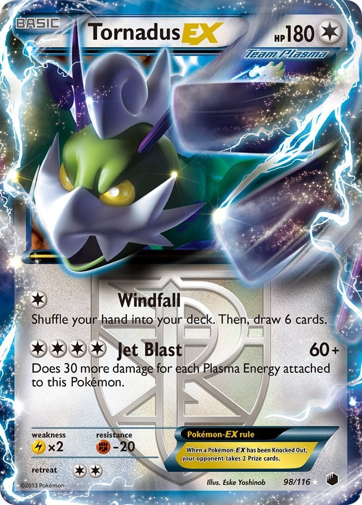 Tornadus EX Team Plasma (98/116) [PLF]