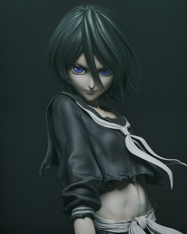 Rukia Resin Statue - view 1