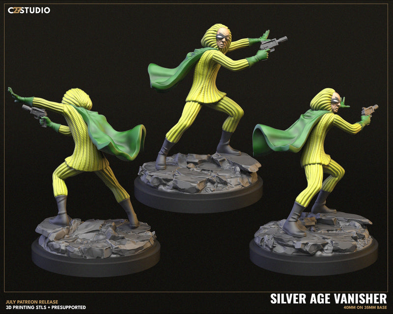Silver Age Vanisher - Marvel MCP-Compatible Resin Miniature