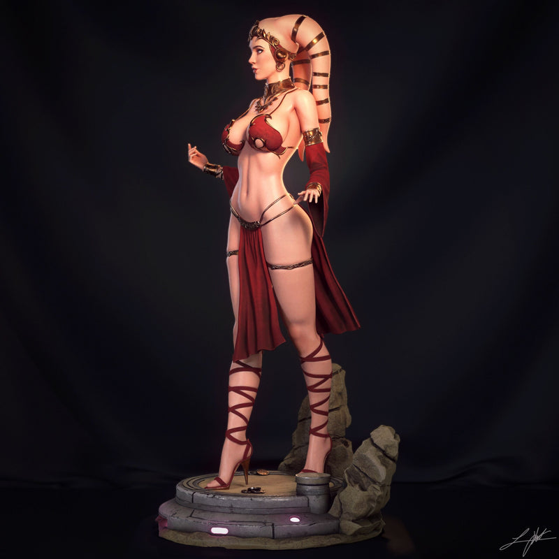 Twilek Hostess Resin Statue - view 6