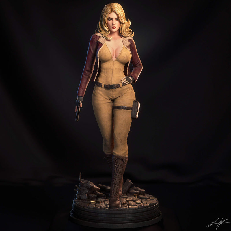 Cover Girl Resin Statue - view 1