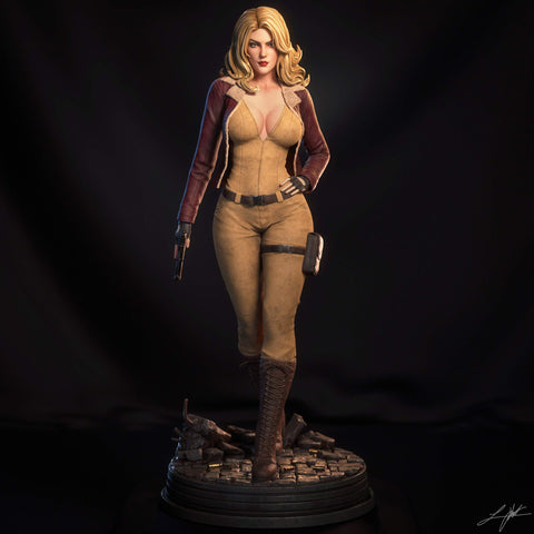 Cover Girl Resin Statue - view 1