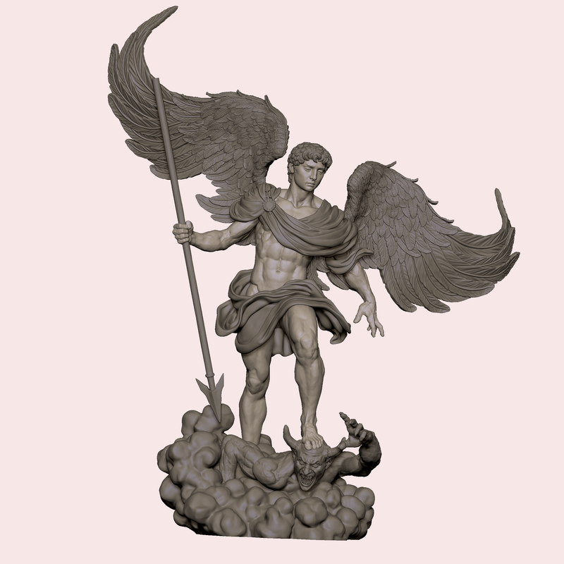 Archangel Michael Resin Statue - view 7