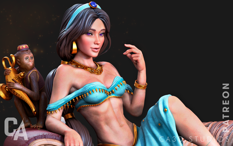 Jasmine Resin Statue - view 1