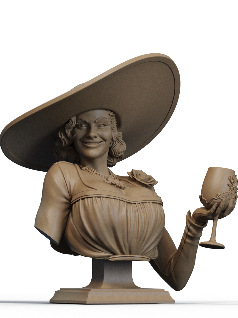 Lady Dimitrescu Resin Bust - view 1
