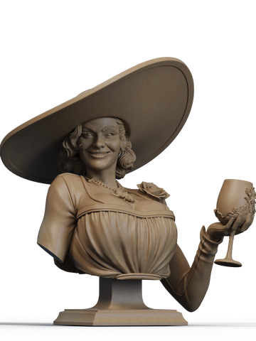 Lady Dimitrescu Resin Bust - view 1
