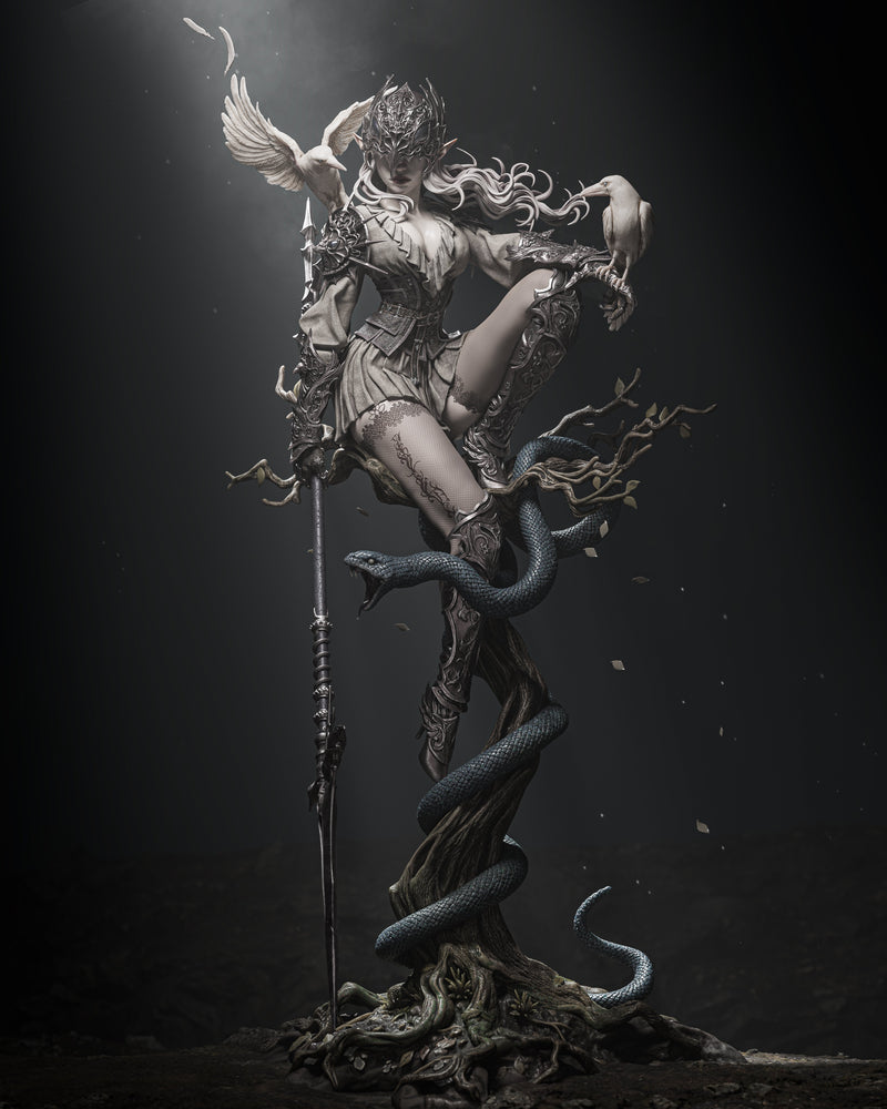 Lenora Queen of Crows Resin Statue - view 2